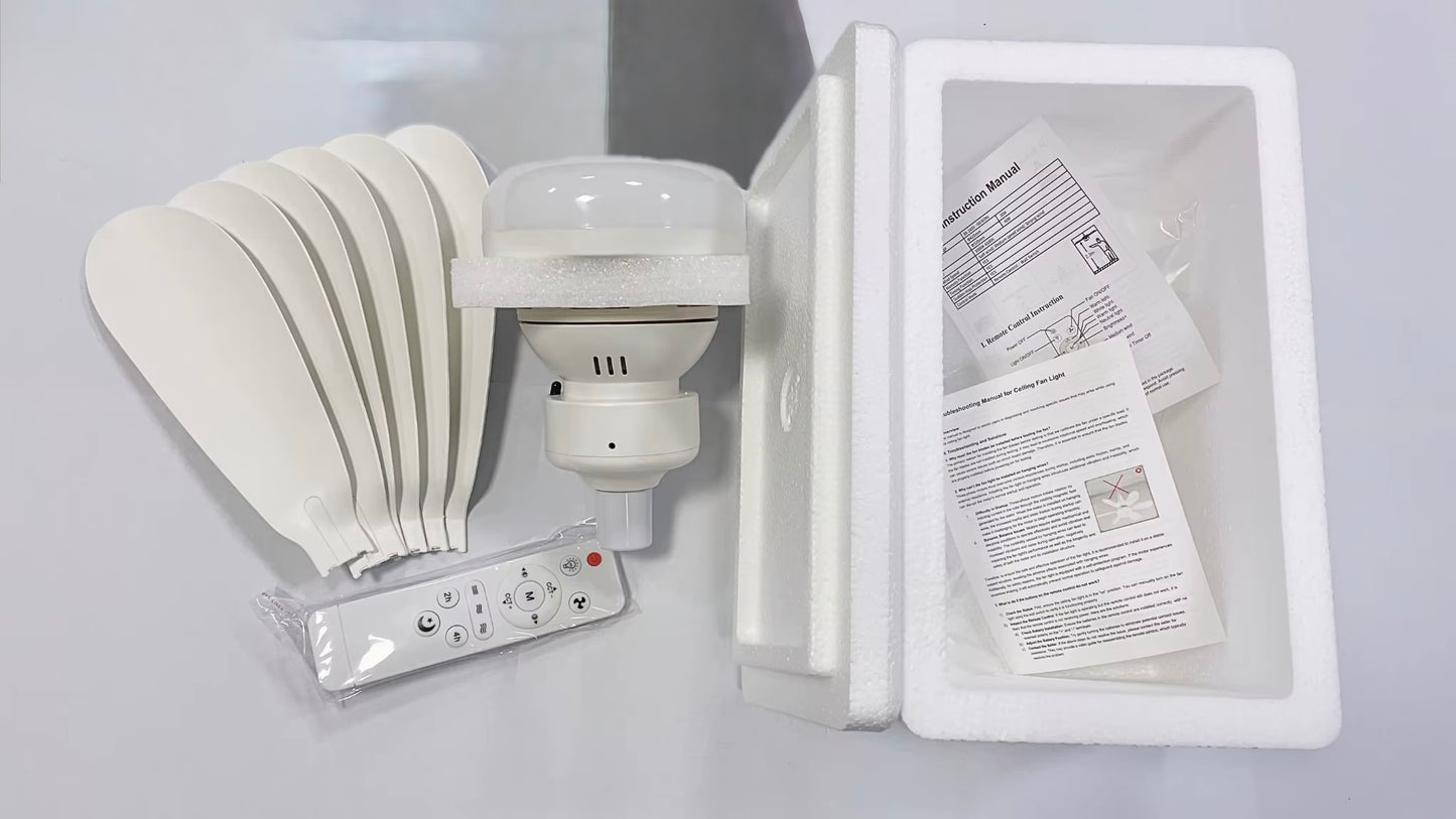 Naxovya - Ventilateur de plafond avec télécommande