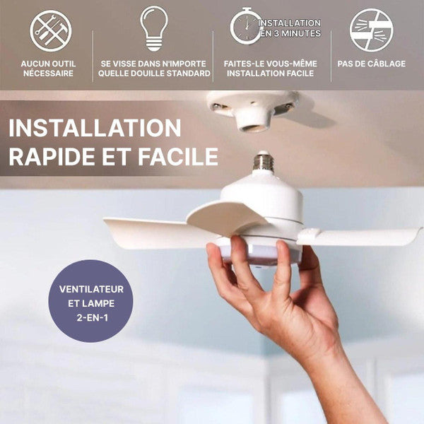 Naxovya - Ventilateur de plafond avec télécommande