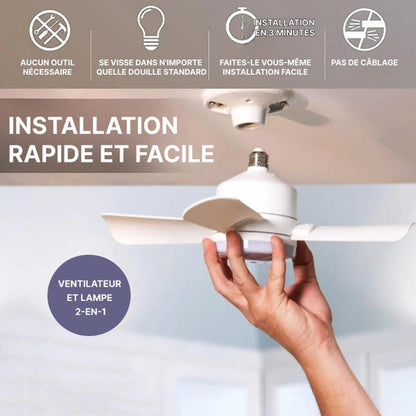 Naxovya - Ventilateur de plafond avec télécommande